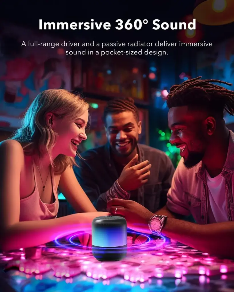 Soundcore Glow Mini Portable Speaker, Bluetooth