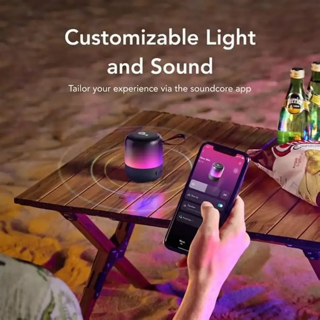 Soundcore Glow Mini Portable Speaker, Bluetooth