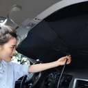 Green lion Car Windshield Umbrella - Black