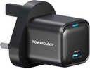Powerology  Ultra-Compact GaN Charger - Black
