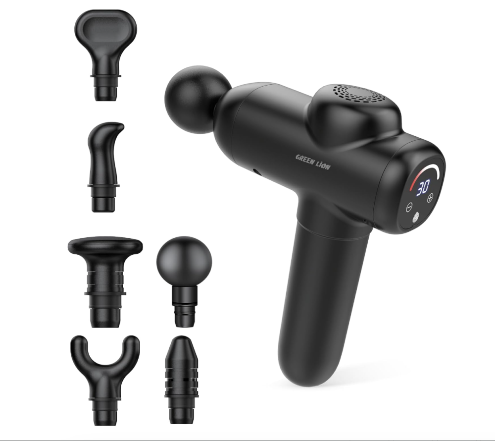 Green Lion Wave Massager Gun - Black