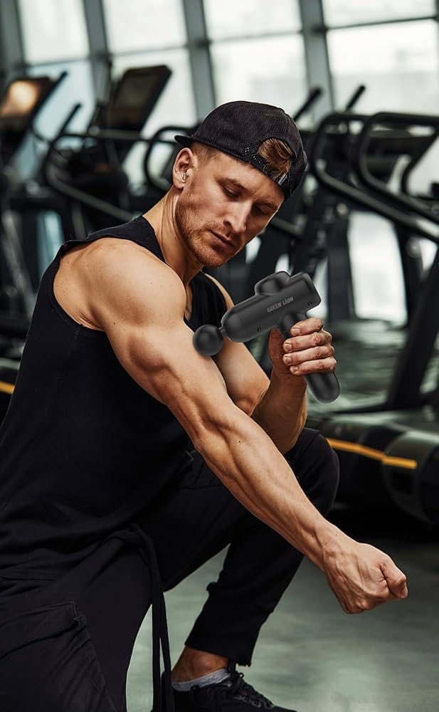 Green Lion Wave Massager Gun - Black