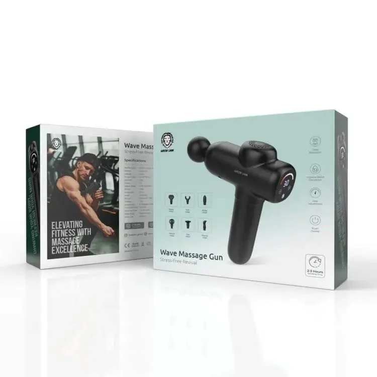 Green Lion Wave Massager Gun - Black