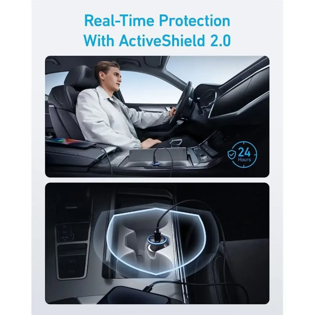 Anker Car Charger 52.5W Black