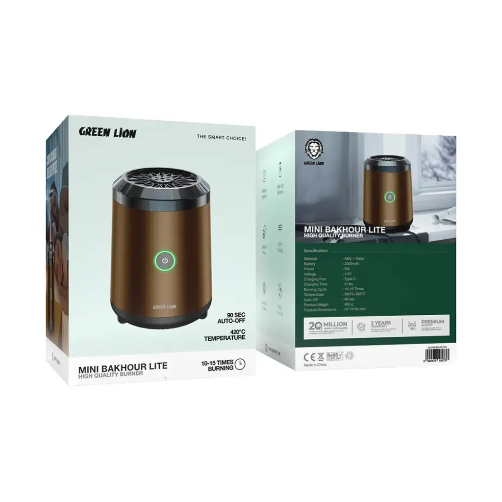 Green Lion Mini Bakhour 2 - Khaki