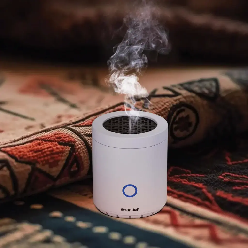 Green Lion Dune Mini Incense Burner - White