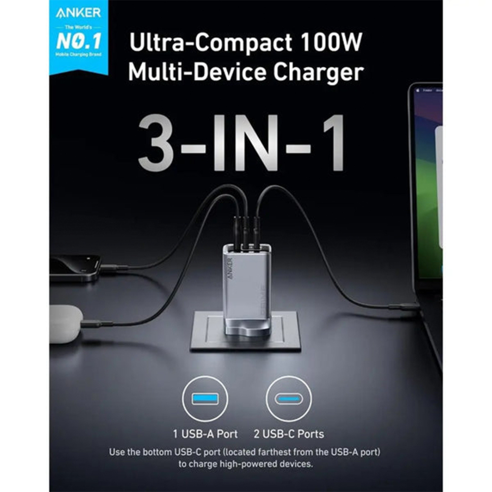 ANKER 100W POWERFULL PORTABLE WALL CHARGER