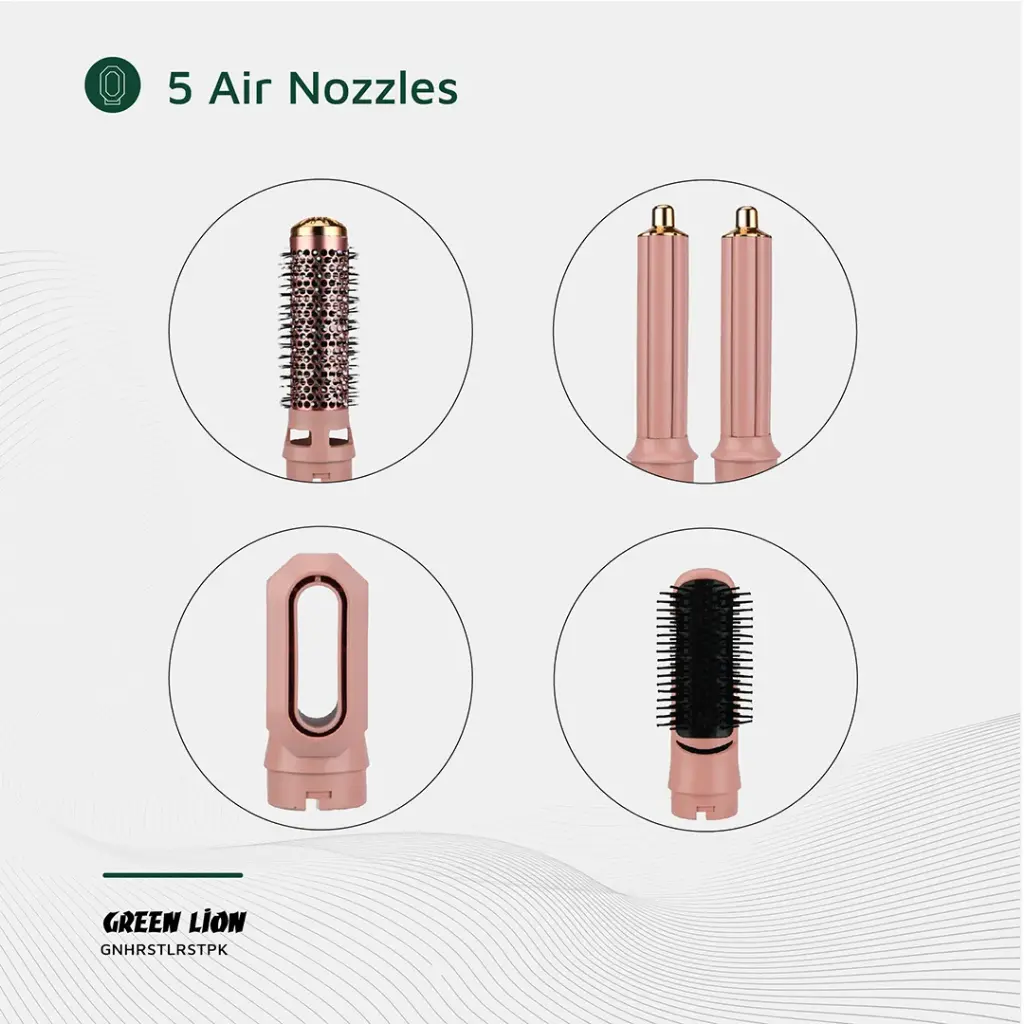 Green Lion 5 in 1 Professional Hair Styler 2 - Pink