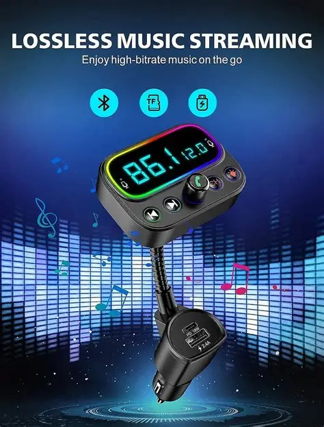 Anker Roav SmartCharge F2 Bluetooth FM Transmitter, Wireless Audio Adapter and Receiver
