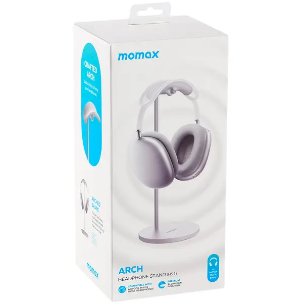Momax Arch Headphone Hanger HS1 Silver