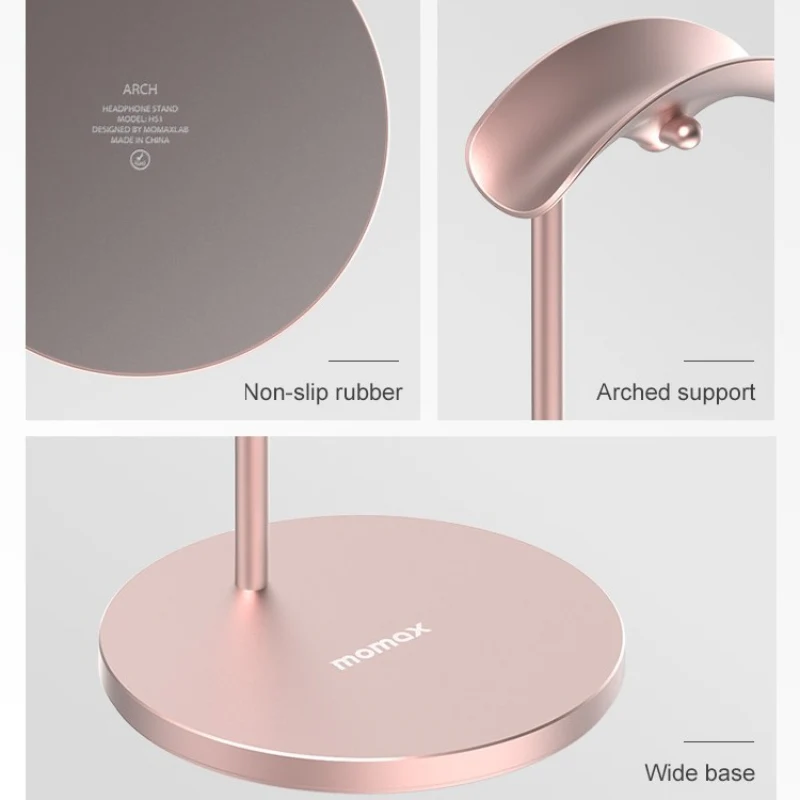 Momax Arch Headphone Hanger HS1 Ross Gold