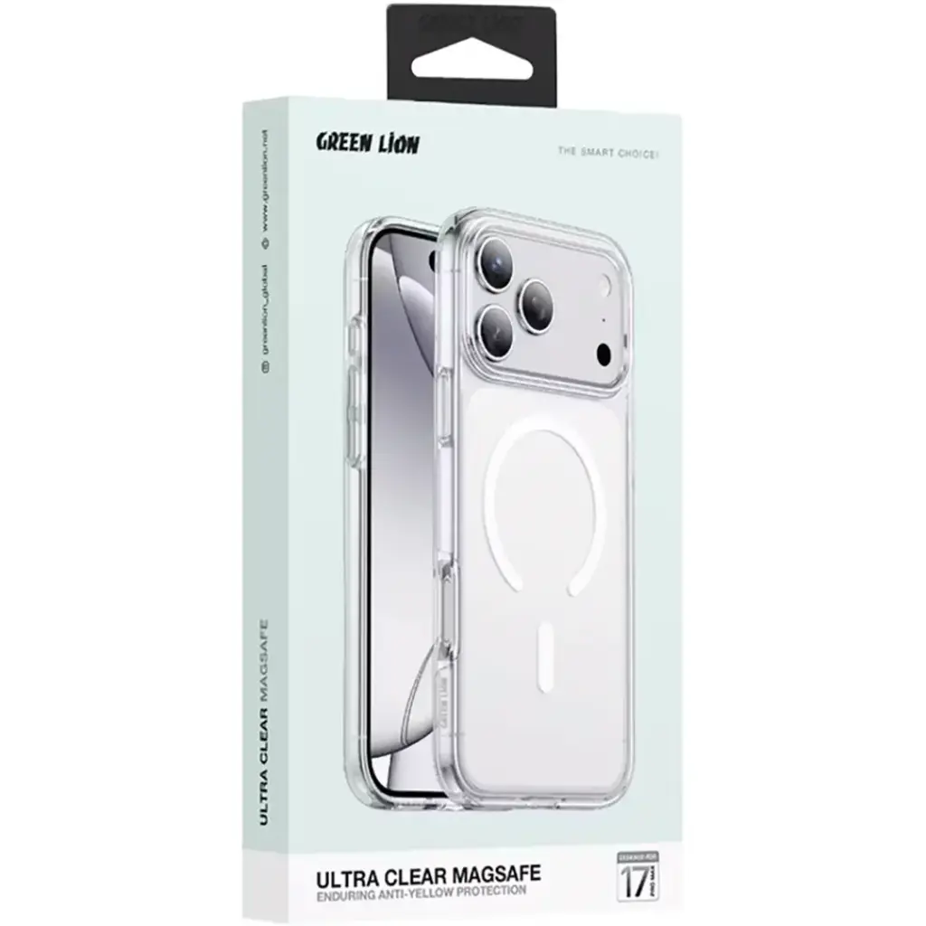 Green Lion Ultra Clear MagSafe Case for iPhone 17 Pro