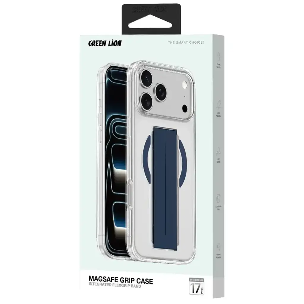 Green Lion MagSafe Grip Case for iPhone 17 Pro