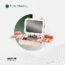 Green Lion Fest Makeup Bag - Pink