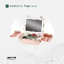 Green Lion Fest Makeup Bag - Pink