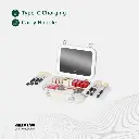 Green Lion Fest Makeup Bag - White