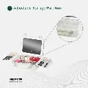 Green Lion Fest Makeup Bag - White