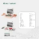 Green Lion Fest Makeup Bag - White