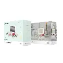 Green Lion Fest Makeup Bag - White