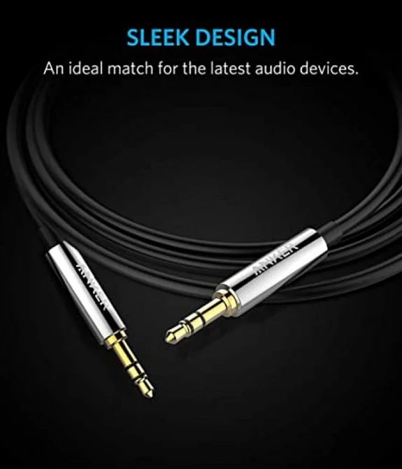 Anker 3.5 MM Aux Male To Male Audio Cable