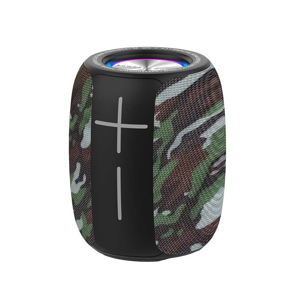 Powerology Ghost Speaker, Bluetooth 5.0, Water-Resistant, 1500mAh Battery Capacity  Camouflage