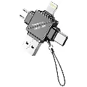 Green Lion 4 in 1 TF Card Reader - Gray