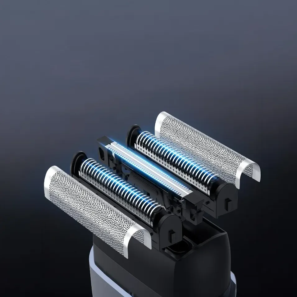 Green Lion Men's Shaver X Wet and Dry Use - Silver