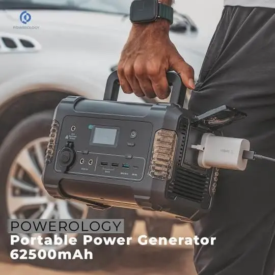Powerology Portable Power Generator 62500 mAh Pure Sine-Wave Output