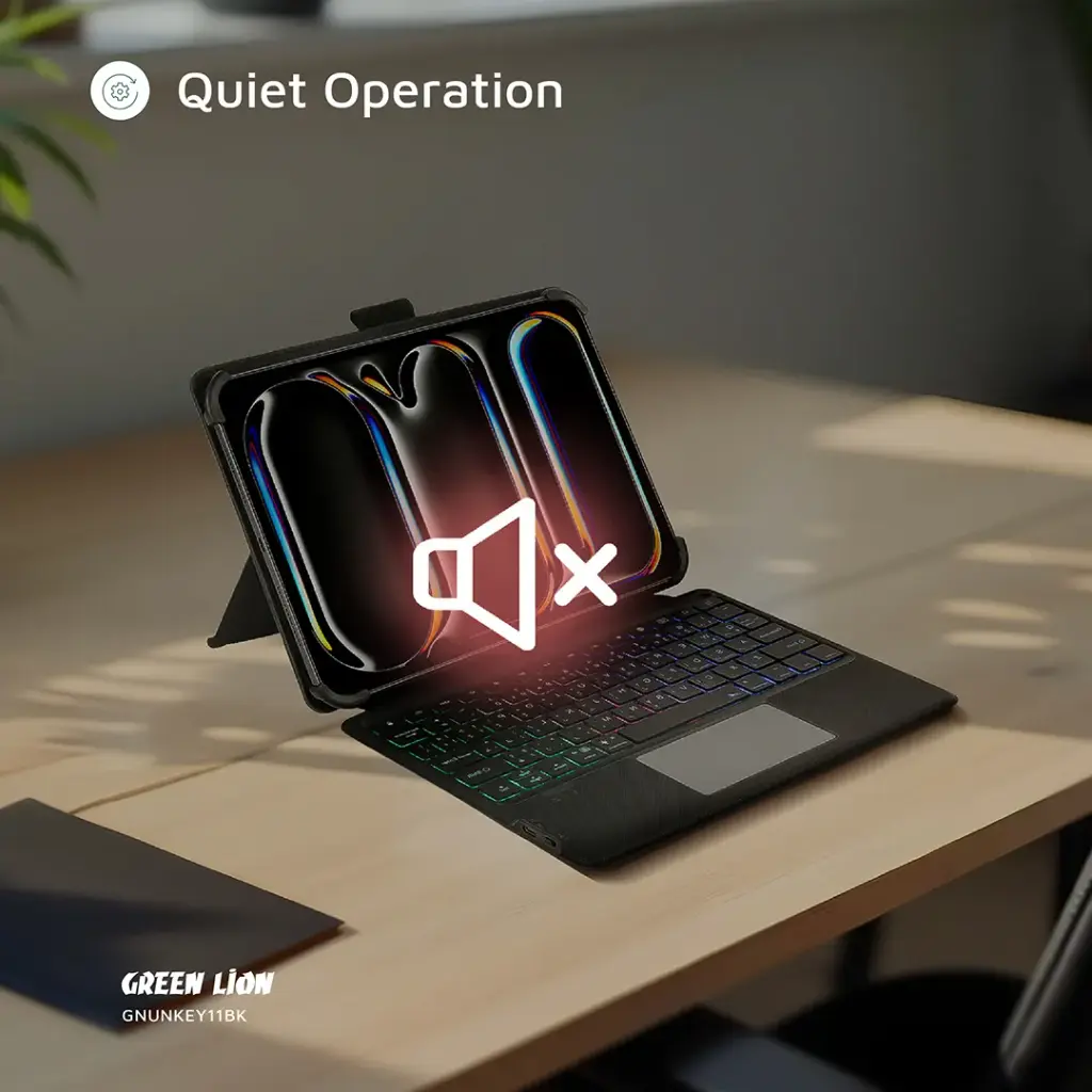 Green Lion Universal Smart Keyboard Case (Arabic & English) - Black