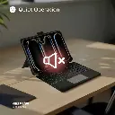 Green Lion Universal Smart Keyboard Case (Arabic & English) - Black