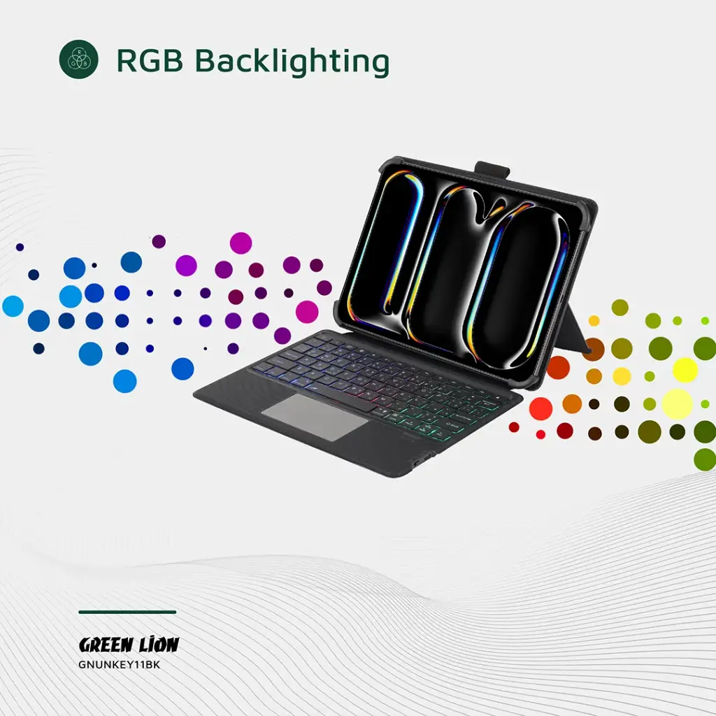 Green Lion Universal Smart Keyboard Case (Arabic & English) - Black