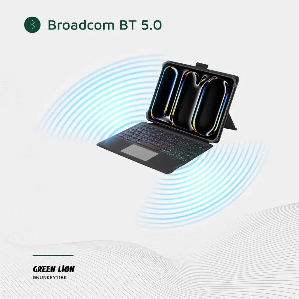 Green Lion Universal Smart Keyboard Case (Arabic & English) - Black