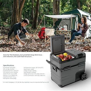 Powerology Smart Fridge & Freezer with Independent Dual Compartment