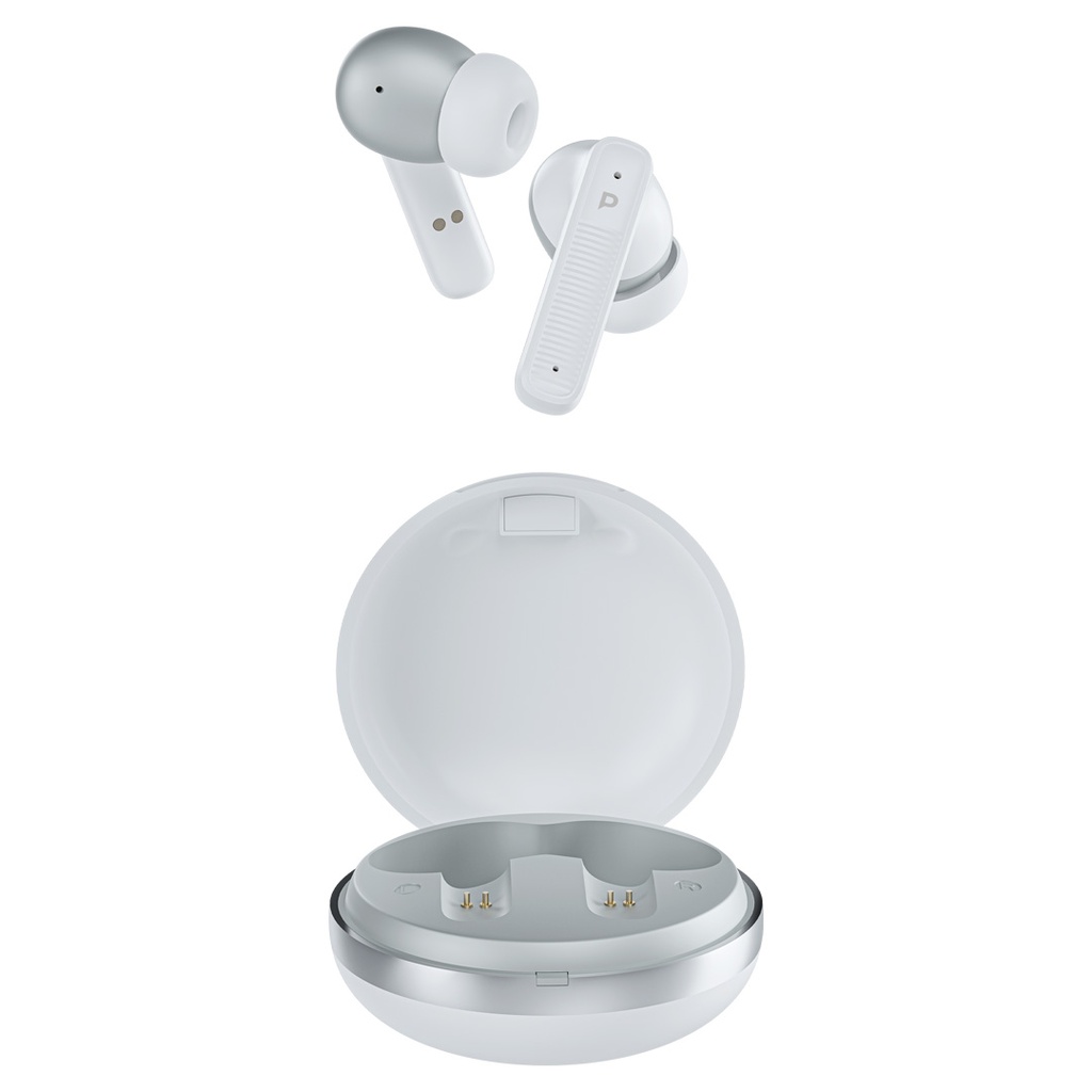 Powerology TWS Earphone with Quard Mic ENC White