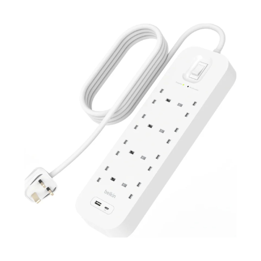 Belkin Surge PLUS Protector With USB C Port/8 Output