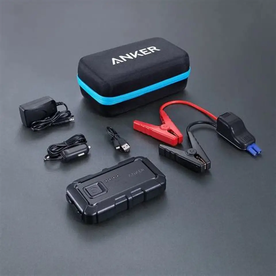 Anker Compact Car Jump Starter and Portable Charger Power Bank with 400A Peak Current, Advanced Safety Protection and Built-In LED Flashlight