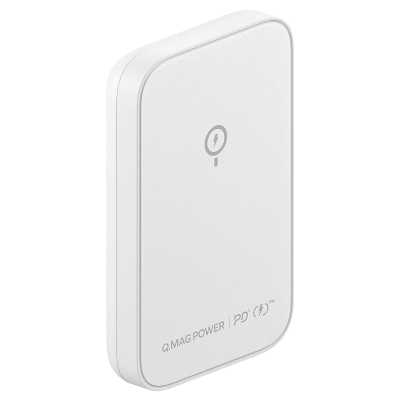 Momax Q.Mag Power Magnetic Wireless Battery 5000mAh White