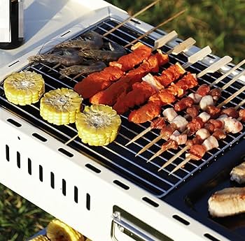 Porodo Lifestyle Camping Portable Charcoal Grill/Carbon Oven - White