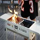 Porodo Lifestyle Camping Portable Charcoal Grill/Carbon Oven - White