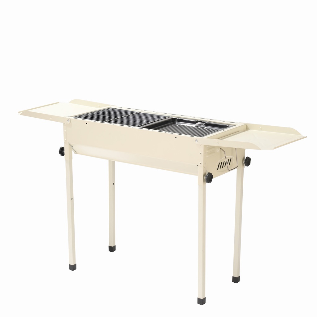 Porodo Lifestyle Camping Portable Charcoal Grill/Carbon Oven - White