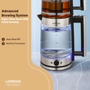 Lepresso Turkish Tea Glass Kettle - Black 