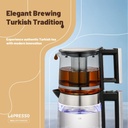 Lepresso Turkish Tea Glass Kettle - Black 