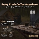 LePresso Portable Mini Espresso Machine with Travel Pouch - Black