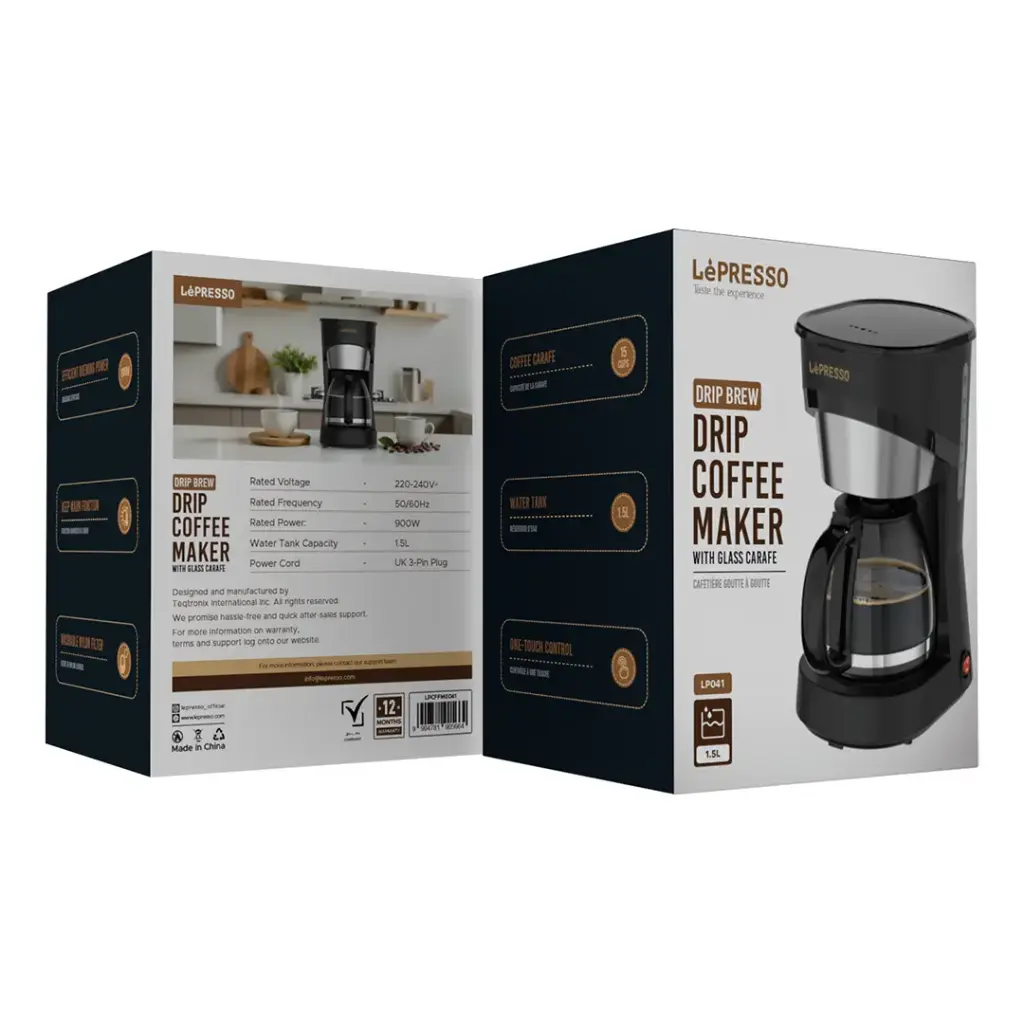 Lepresso Drip Coffee Maker - Black