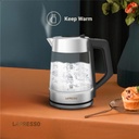 LePresso Multi-Temperature Illuminated Glass Kettle - Black