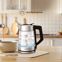 LePresso Multi-Temperature Illuminated Glass Kettle - Black