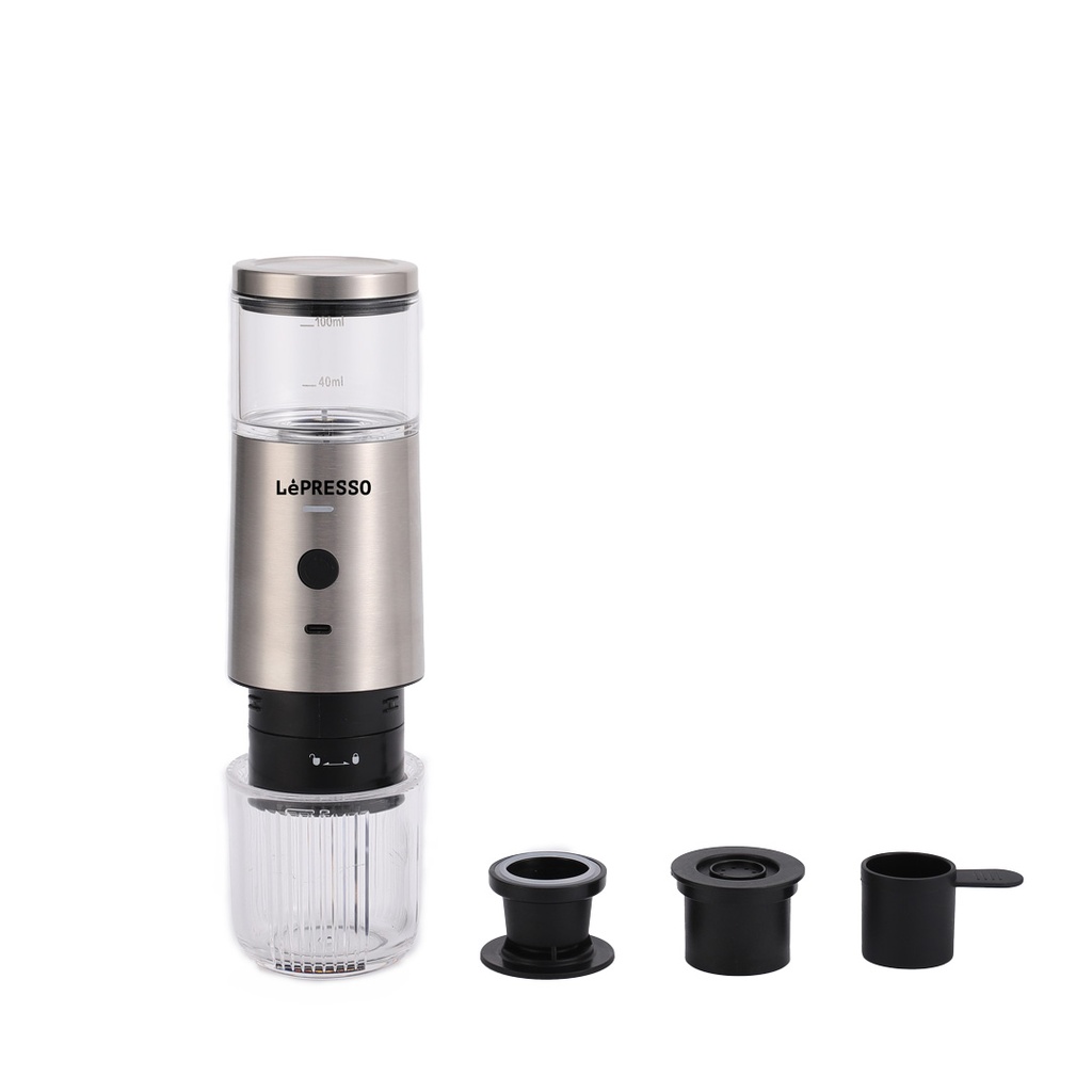LePresso Stainless Steel Portable Espresso Maker