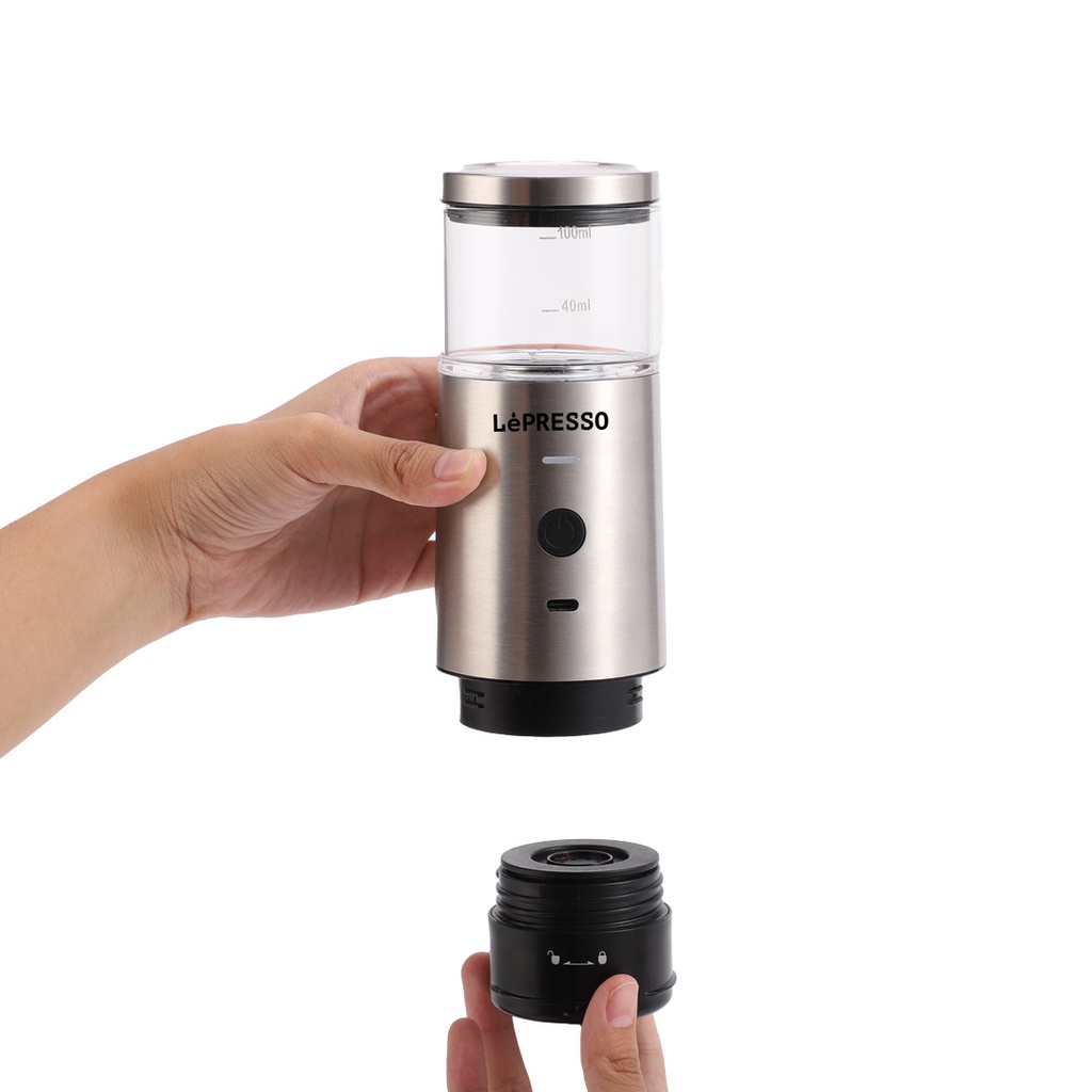 LePresso Stainless Steel Portable Espresso Maker