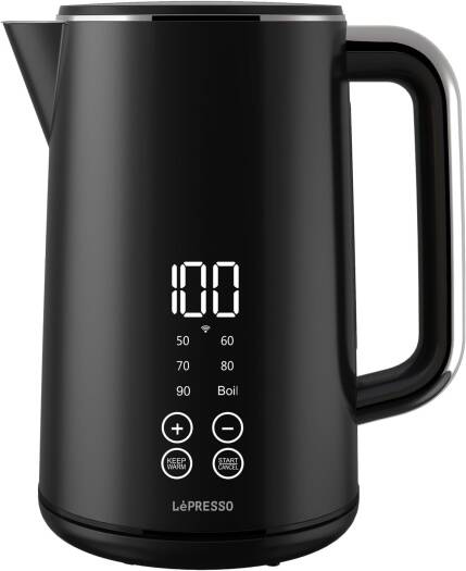LePresso 2000W 1.7L Smart Electric Kettle with Touch Panel and BS plug 