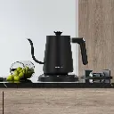 Lepresso 700W Temperature Controlled Kettle with Digital Display - Black